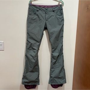 Burton White Collection Winter Snowboard Pants